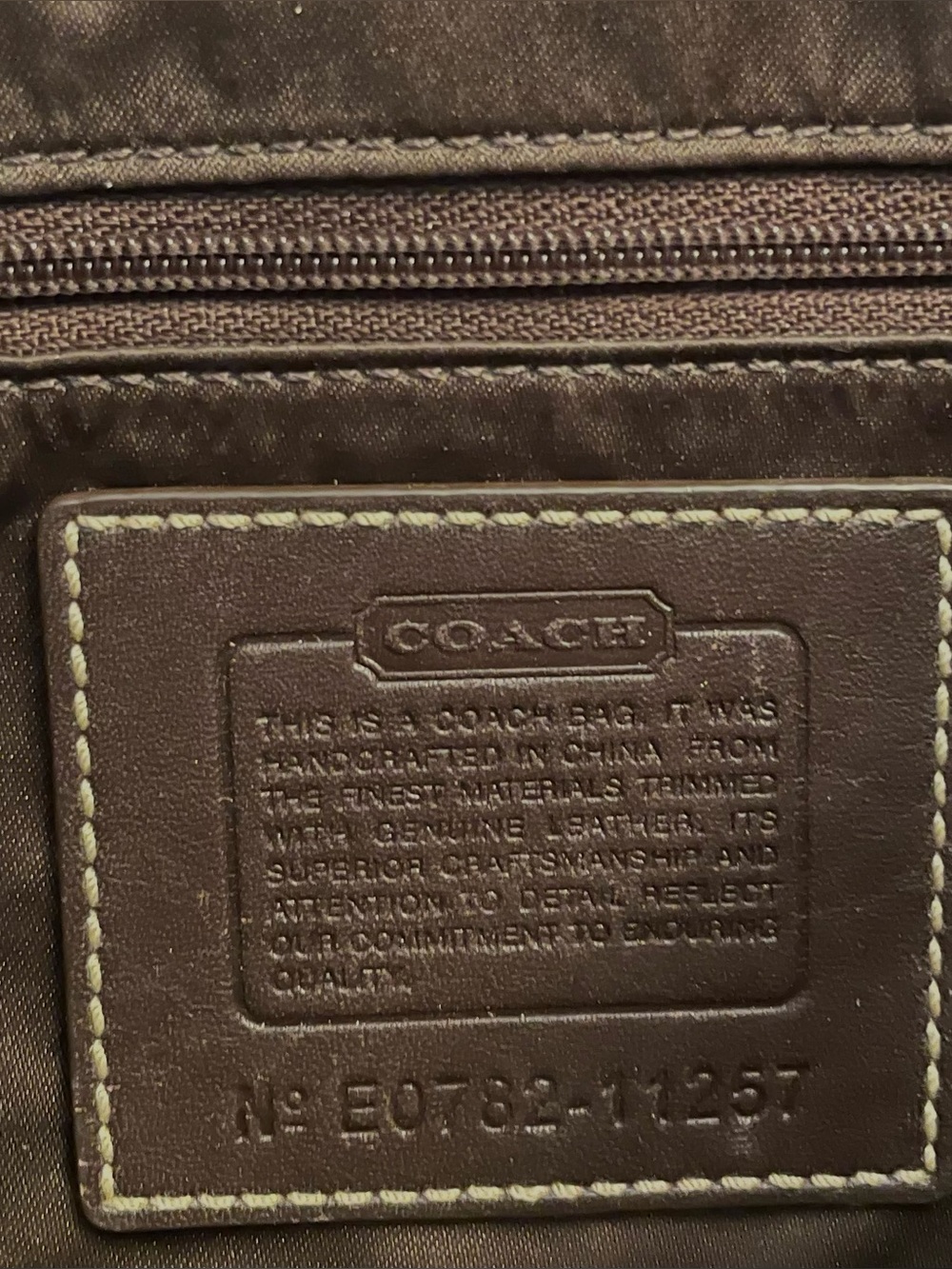 Coach Ergo Y2K Chocolate 24c Signature Flap Shoulder Bag 1257 - Picture 15 of 15